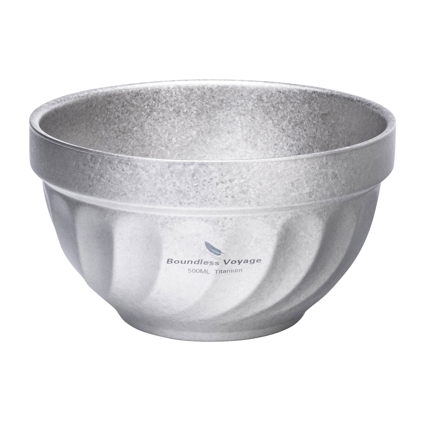 Boundless Voyage 500ml / 800ml High-Temp Crystallized Double Walled Pure Titanium Bowl | Ultralight Portable Dinnerware for Rice, Soup, Oatmeal, Yogurt, Camping & Travel Ti1168T-Ti1170T