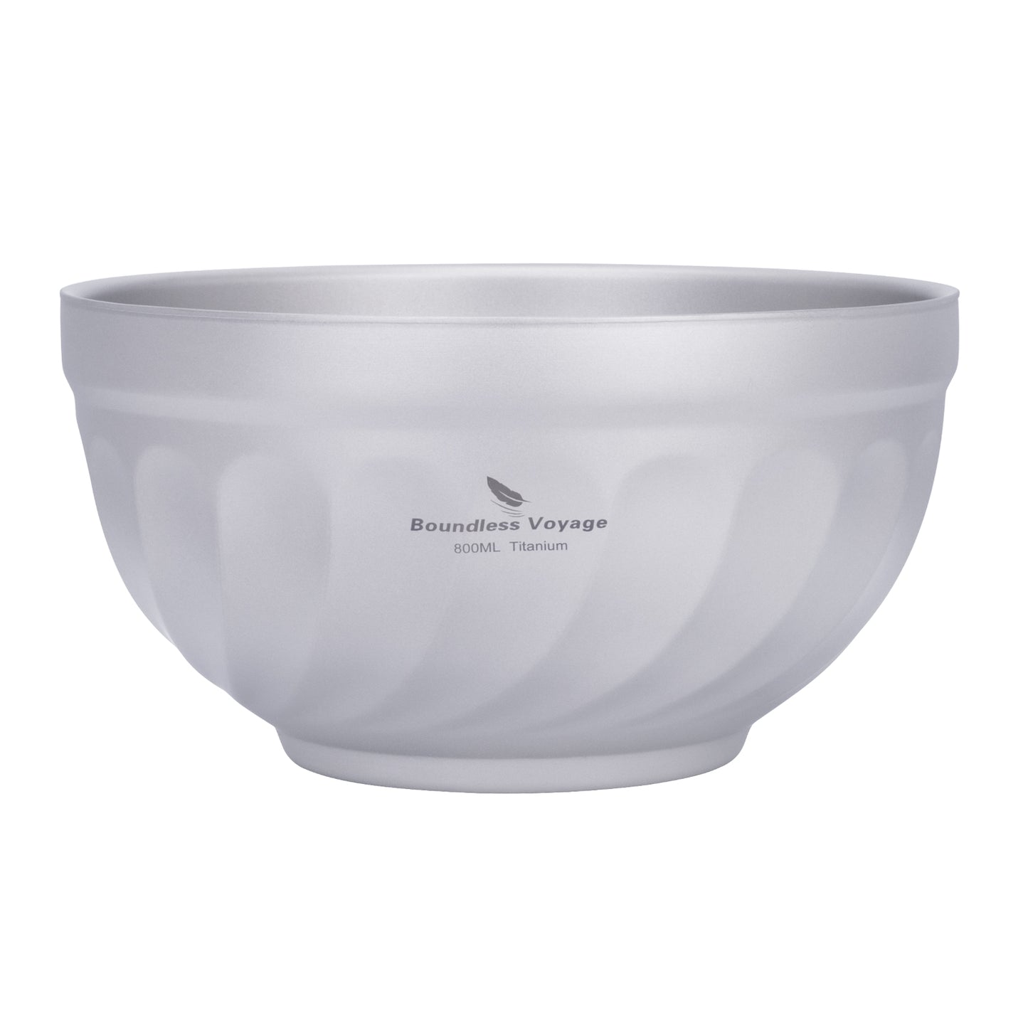 Boundless Voyage 500ml / 800ml Sandblasted Double Walled Pure Titanium Bowl | Ultralight Portable Dinnerware for Rice, Soup, Oatmeal, Yogurt, Camping & Travel Ti1168T-Ti1170T