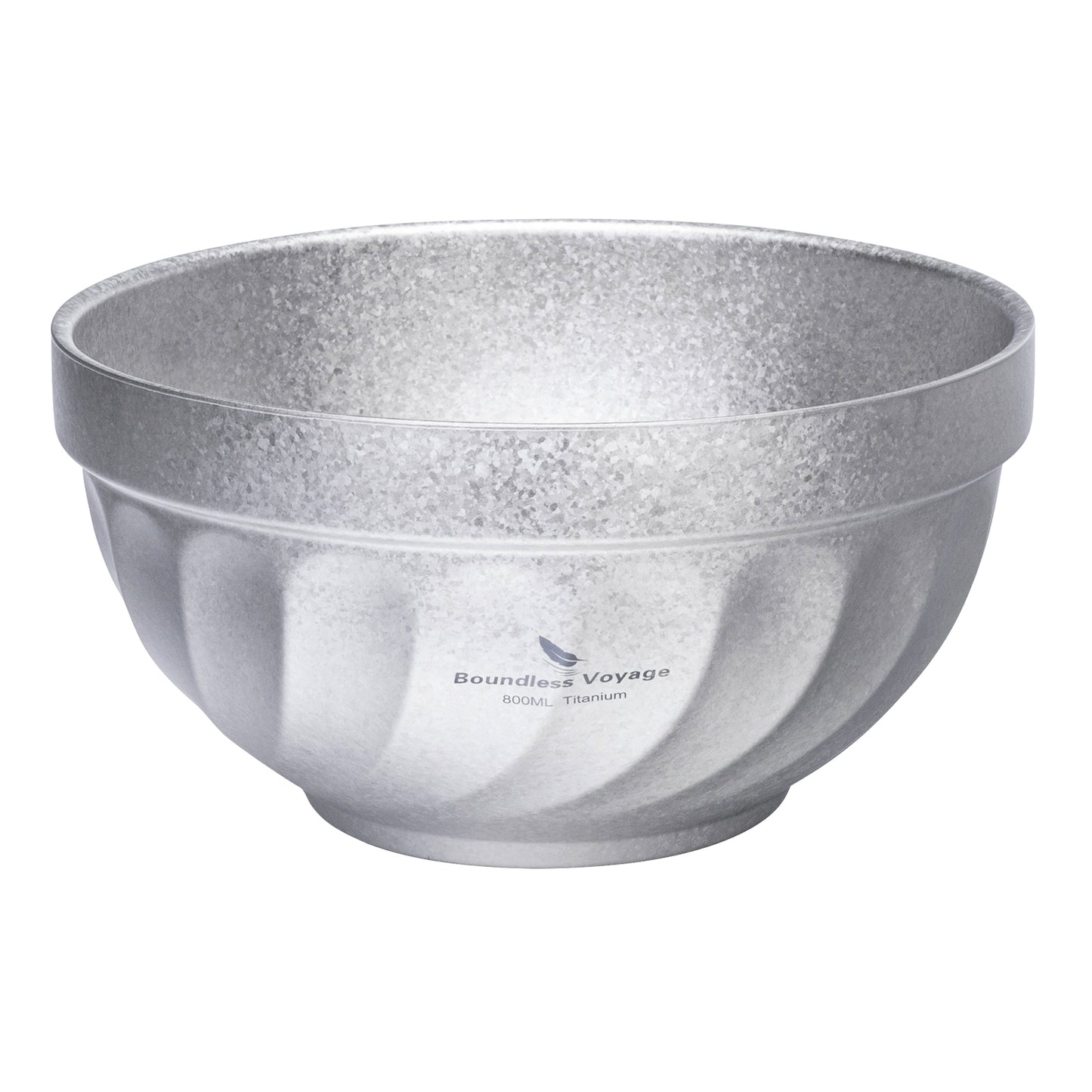 Boundless Voyage 500ml / 800ml High-Temp Crystallized Double Walled Pure Titanium Bowl | Ultralight Portable Dinnerware for Rice, Soup, Oatmeal, Yogurt, Camping & Travel Ti1168T-Ti1170T