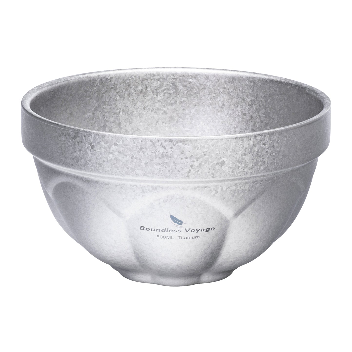 Boundless Voyage Crystallized Double Walled Pure Titanium Bowl 500ml / 800ml | Ultralight Durable Portable Serving Tableware for Rice, Soup, Oatmeal, Yogurt, Camping & Travel Ti1171T-Ti1173T