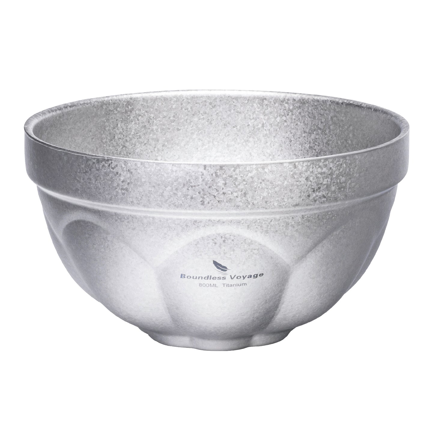Boundless Voyage Crystallized Double Walled Pure Titanium Bowl 500ml / 800ml | Ultralight Durable Portable Serving Tableware for Rice, Soup, Oatmeal, Yogurt, Camping & Travel Ti1171T-Ti1173T