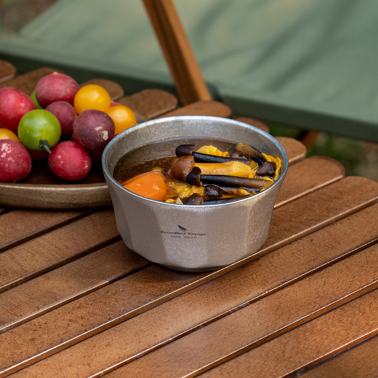 Boundless Voyage High-Temp Crystallized Double-Walled Pure Titanium Bowl 500ml & 800ml | Anti-Scald Lightweight Rust-Proof Tableware for Camping, Hiking, Outdoor & Daily Home Use Ti1174T-Ti1176T