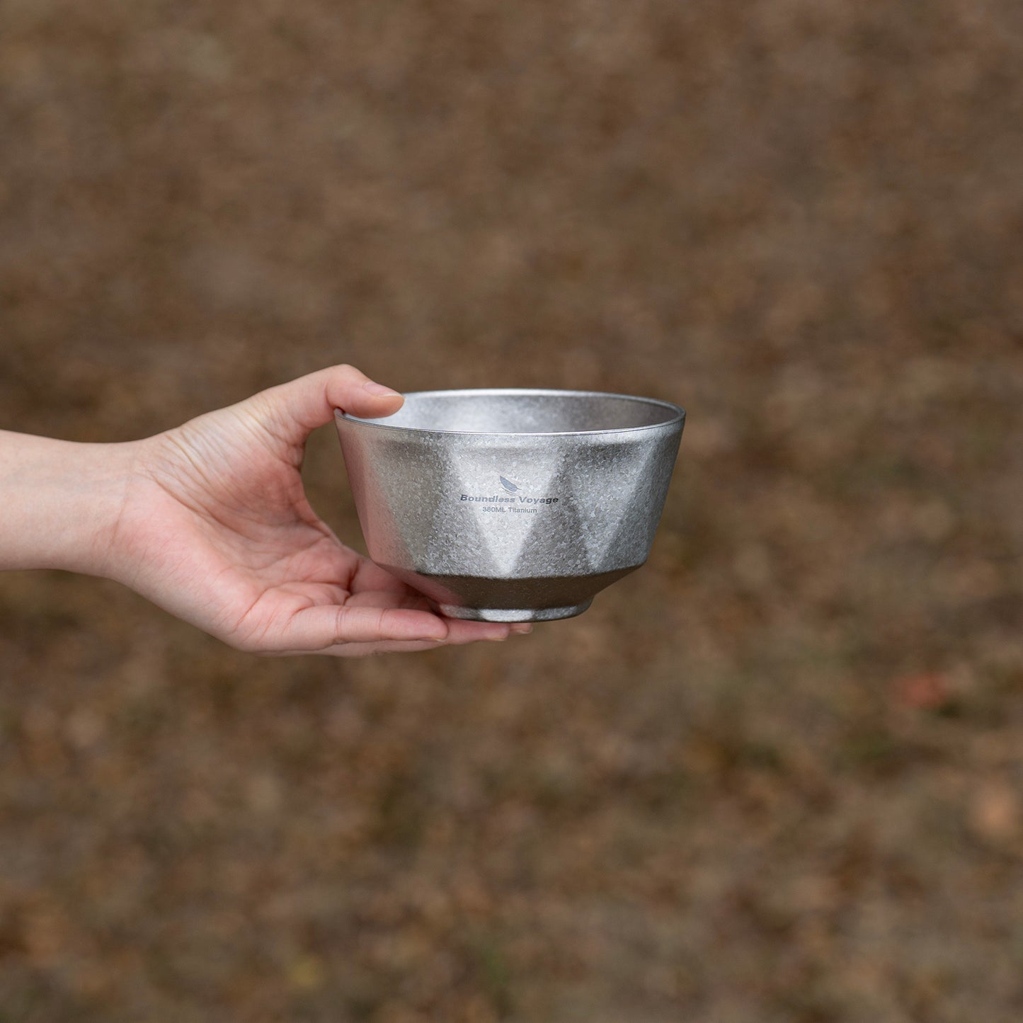 Boundless Voyage Double Walled Pure Titanium Bowl  with High-Temp Crystallized Ice Texture Finish | Ultralight Portable Dinnerware for Rice, Soup, Oatmeal, Yogurt, Camping & Travel Ti1177T-Ti1179T