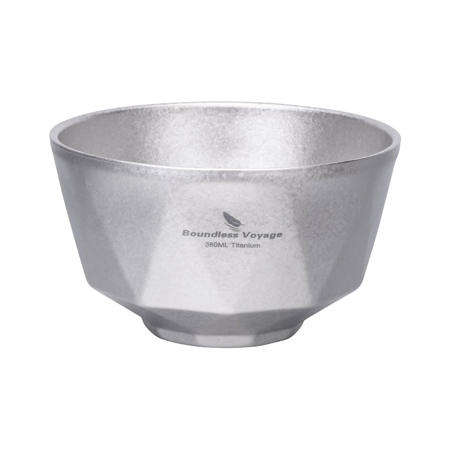 Boundless Voyage Double Walled Pure Titanium Bowl  with High-Temp Crystallized Ice Texture Finish | Ultralight Portable Dinnerware for Rice, Soup, Oatmeal, Yogurt, Camping & Travel Ti1177T-Ti1179T