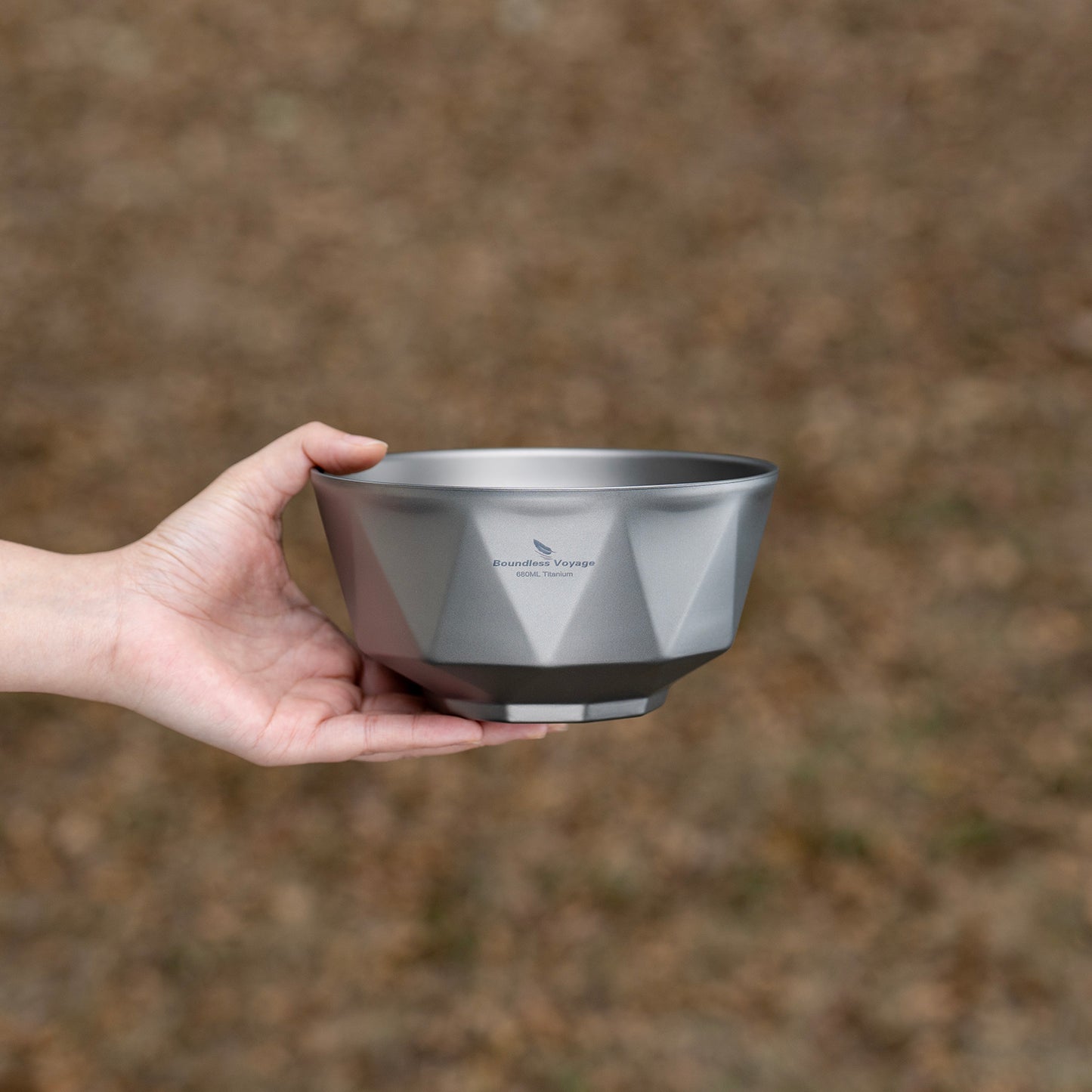 Boundless Voyage Double Walled Pure Titanium Bowl with Sand-Blast Matte Finish | Ultralight Portable Dinnerware for Rice, Soup, Oatmeal, Yogurt, Camping & Travel Ti1177T-Ti1179T