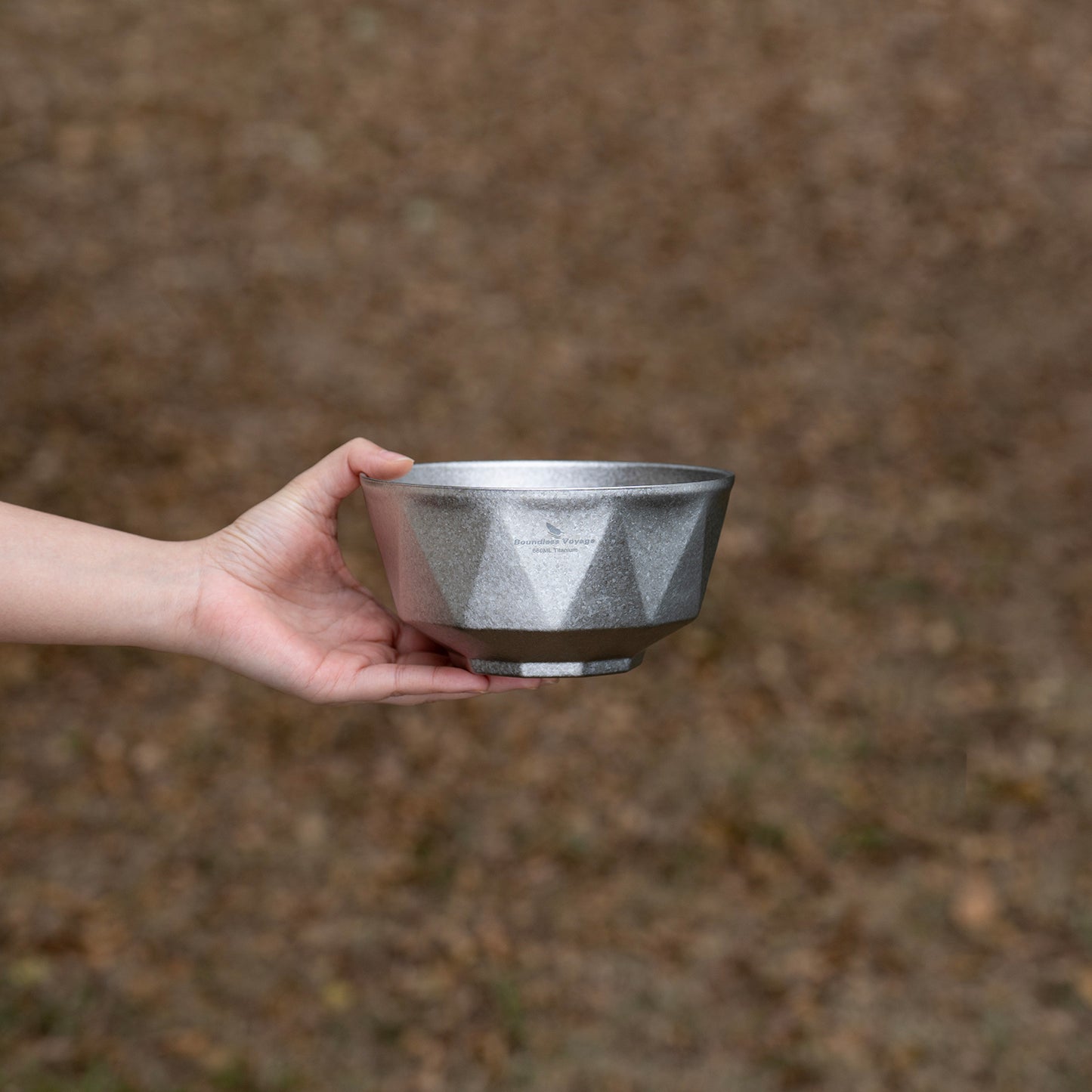 Boundless Voyage Double Walled Pure Titanium Bowl  with High-Temp Crystallized Ice Texture Finish | Ultralight Portable Dinnerware for Rice, Soup, Oatmeal, Yogurt, Camping & Travel Ti1177T-Ti1179T