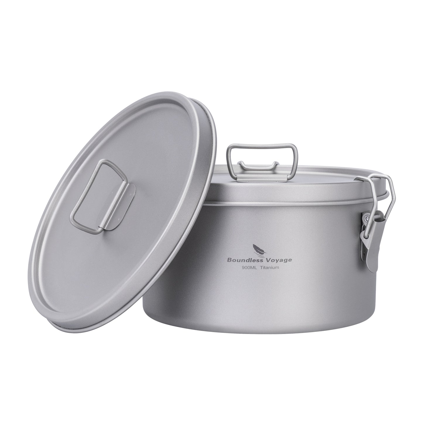 Boundless Voyage Titanium Multi-Functional Food Storage Container Portable Steamer with Sealed Lid and Vent Lid for Camping Hiking Traveling Outdoor Picnic Ti2085C-Ti2086C