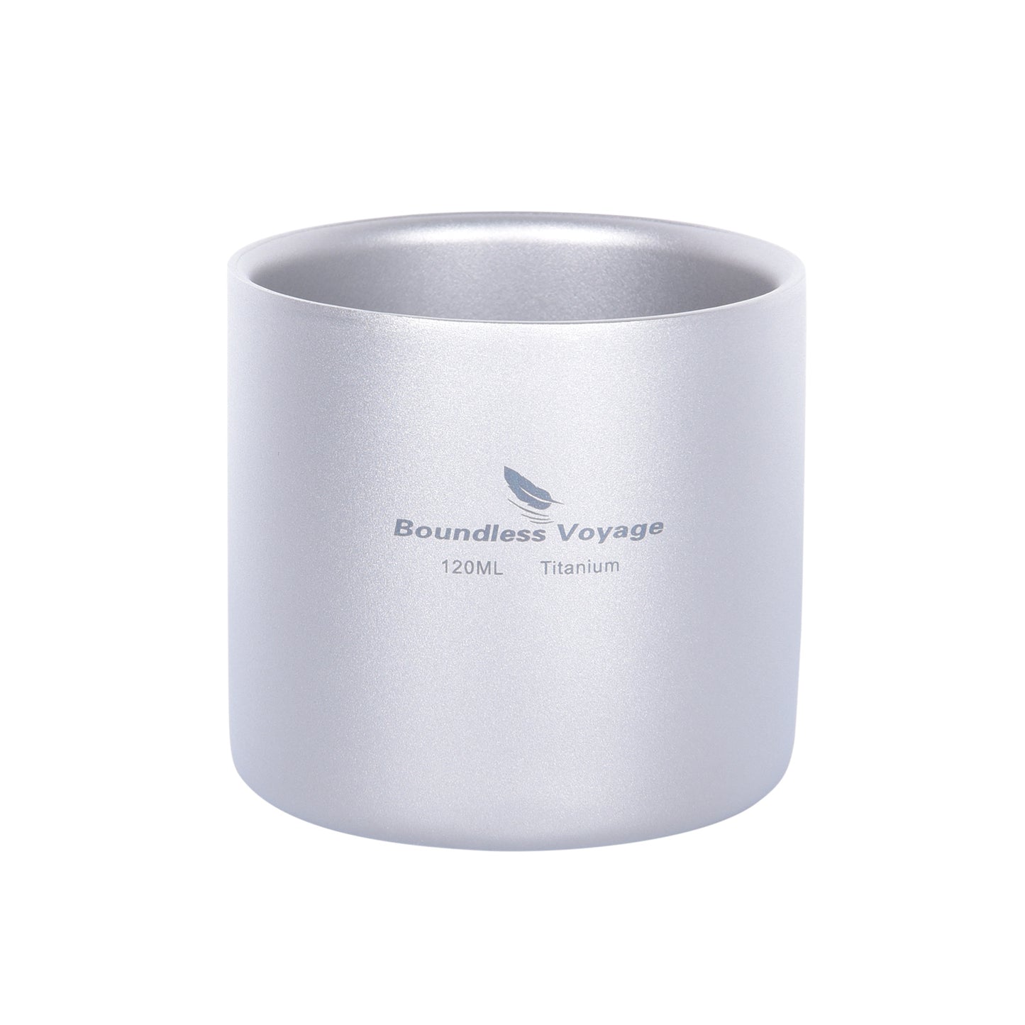 Boundless Voyage Pure Titanium Double-Walled Cup | 120ml/180ml/300ml/450ml Ultralight Anti-Scald Insulated Coffee Mug, Non-Toxic Travel Cup for Camping, Hiking, Home & Office Ti3027D-Ti3032D