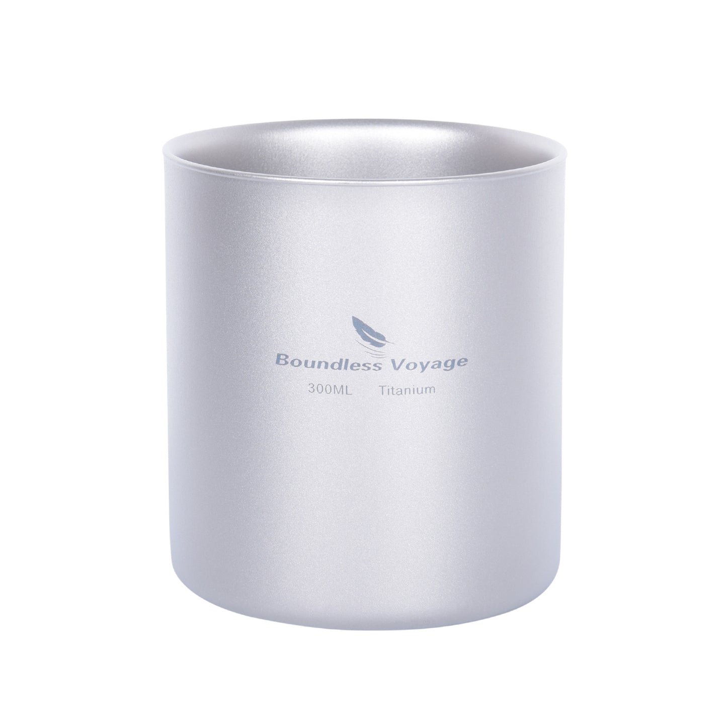 Boundless Voyage Pure Titanium Double-Walled Cup | 120ml/180ml/300ml/450ml Ultralight Anti-Scald Insulated Coffee Mug, Non-Toxic Travel Cup for Camping, Hiking, Home & Office Ti3027D-Ti3032D