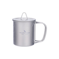 Boundless Voyage 200ml Single Wall Titanium Cup with Lid | Ultralight Portable Camping Mug for Tea Coffee EDC Hiking Ti3033D