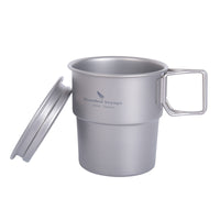 Boundless Voyage Titanium Coffee Cup 250ml Tea Mug Outdoor Camping Tableware Portable Lightweight Mug Ti3051D-Ti3051D