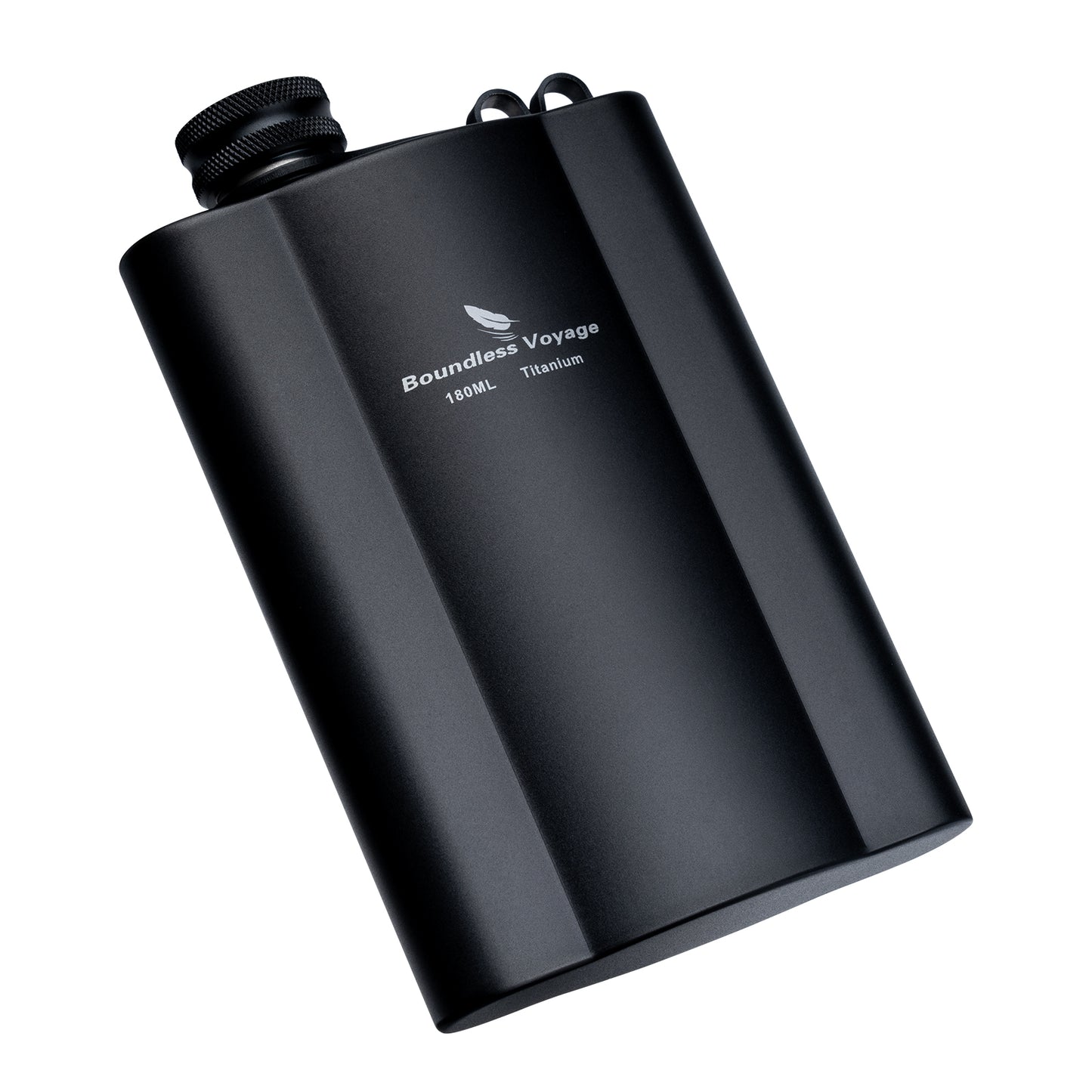 Boundless Voyage Titanium Hip Flask 180ml / 240ml Rust-Free Ultralight Small Liquor Flask Bottle for Whiskey Vodka Wine Outdoor Portable Travel Outdoor Ti3071D / Ti3072D/ Ti3073D
