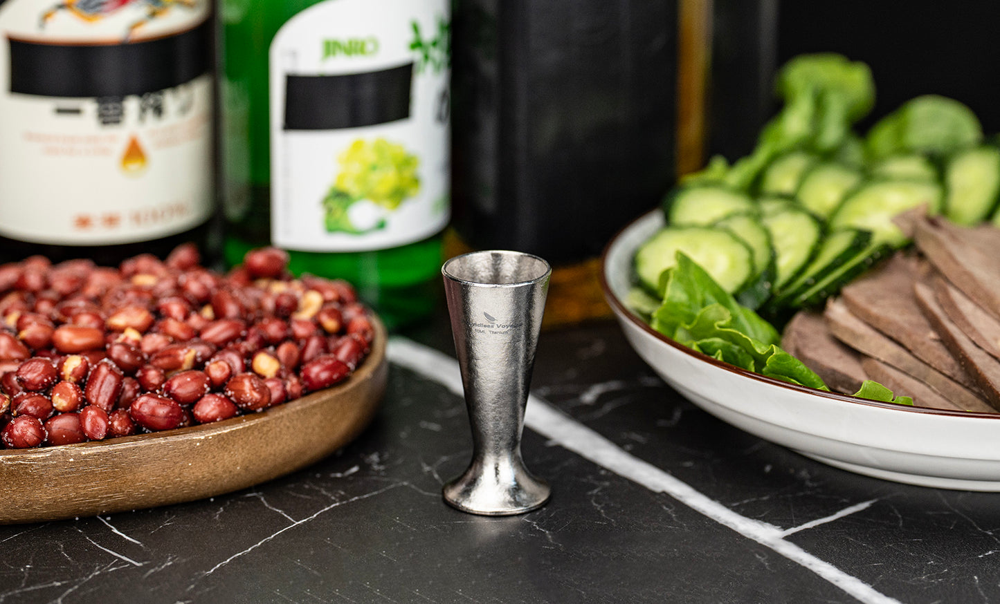 Boundless Voyage Titanium Mini Shot Glasses Cups Wine Drinking Cups Shooters Small Fancy Tequila Whiskey Cup drinking cup, Outdoor Camping Cup Ti3078A