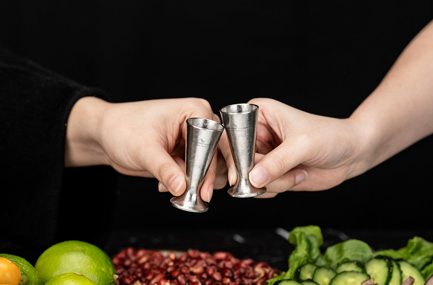 Boundless Voyage Titanium Mini Shot Glasses Cups Wine Drinking Cups Shooters Small Fancy Tequila Whiskey Shot Glasses Drinkware Ti3079D/Ti3079A