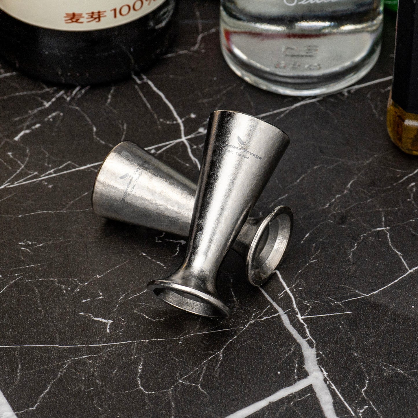 Boundless Voyage Titanium Mini Shot Glasses Cups Wine Drinking Cups Shooters Small Fancy Tequila Whiskey Shot Glasses Drinkware Ti3079D/Ti3079A