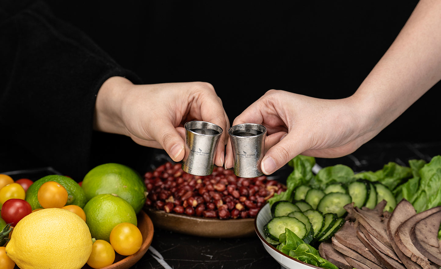 Boundless Voyage Titanium Mini Shot Glasses Cups Wine Drinking Cups Shooters Small Fancy Tequila Whiskey Cup drinking cup, Outdoor Camping Cup Ti3080A