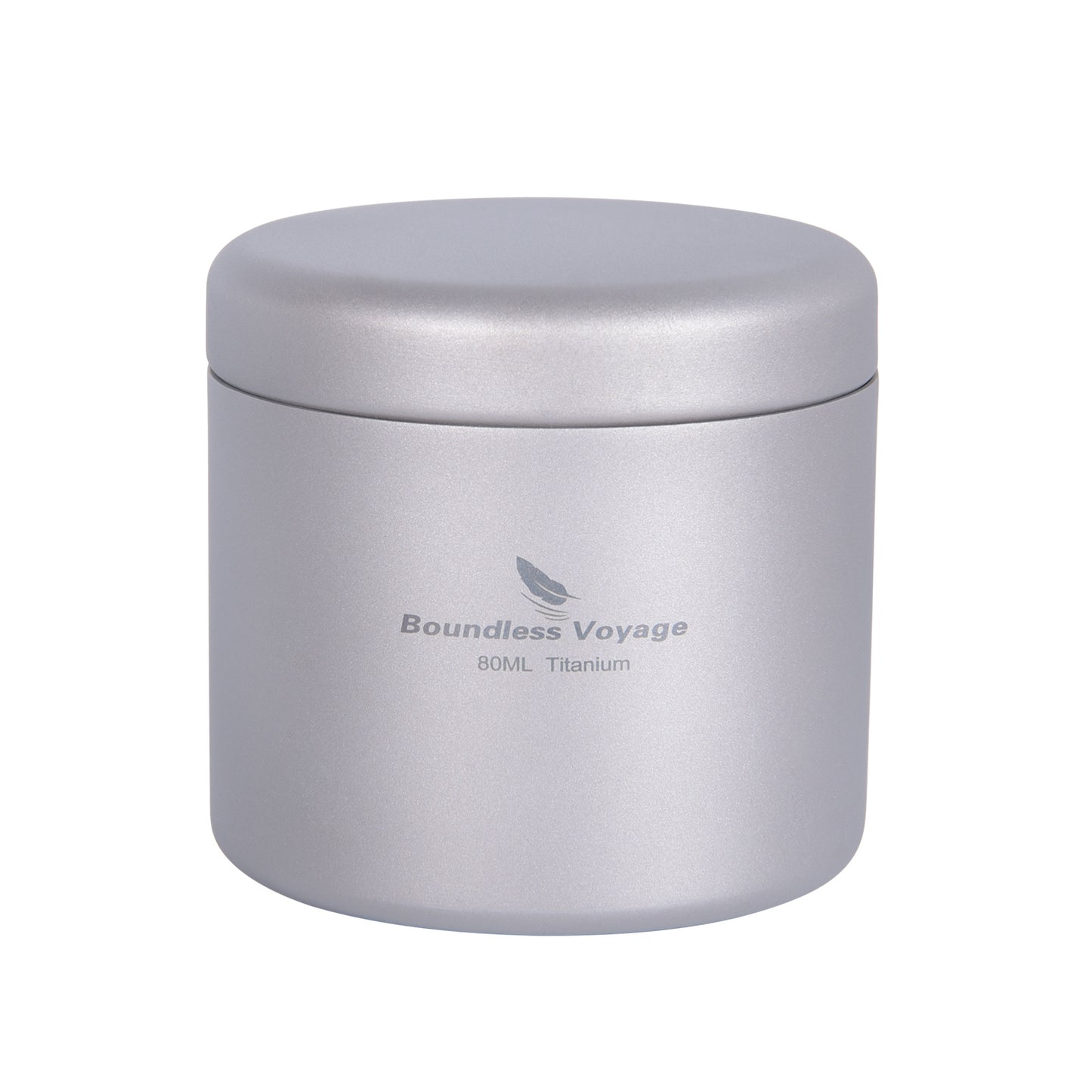 Boundless Voyage Titanium Tea Caddy Canister, Ultralight Portable Food Storage Container, Multi-Purpose Jar for Loose Tea, Coffee Beans, Spices, Nuts & Sugar, for Kitchen, Camping, Travel & Daily Use Ti3208D-Ti3210D