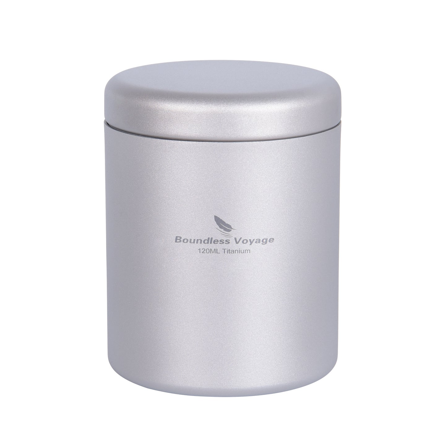 Boundless Voyage Titanium Tea Caddy Canister, Ultralight Portable Food Storage Container, Multi-Purpose Jar for Loose Tea, Coffee Beans, Spices, Nuts & Sugar, for Kitchen, Camping, Travel & Daily Use Ti3208D-Ti3210D