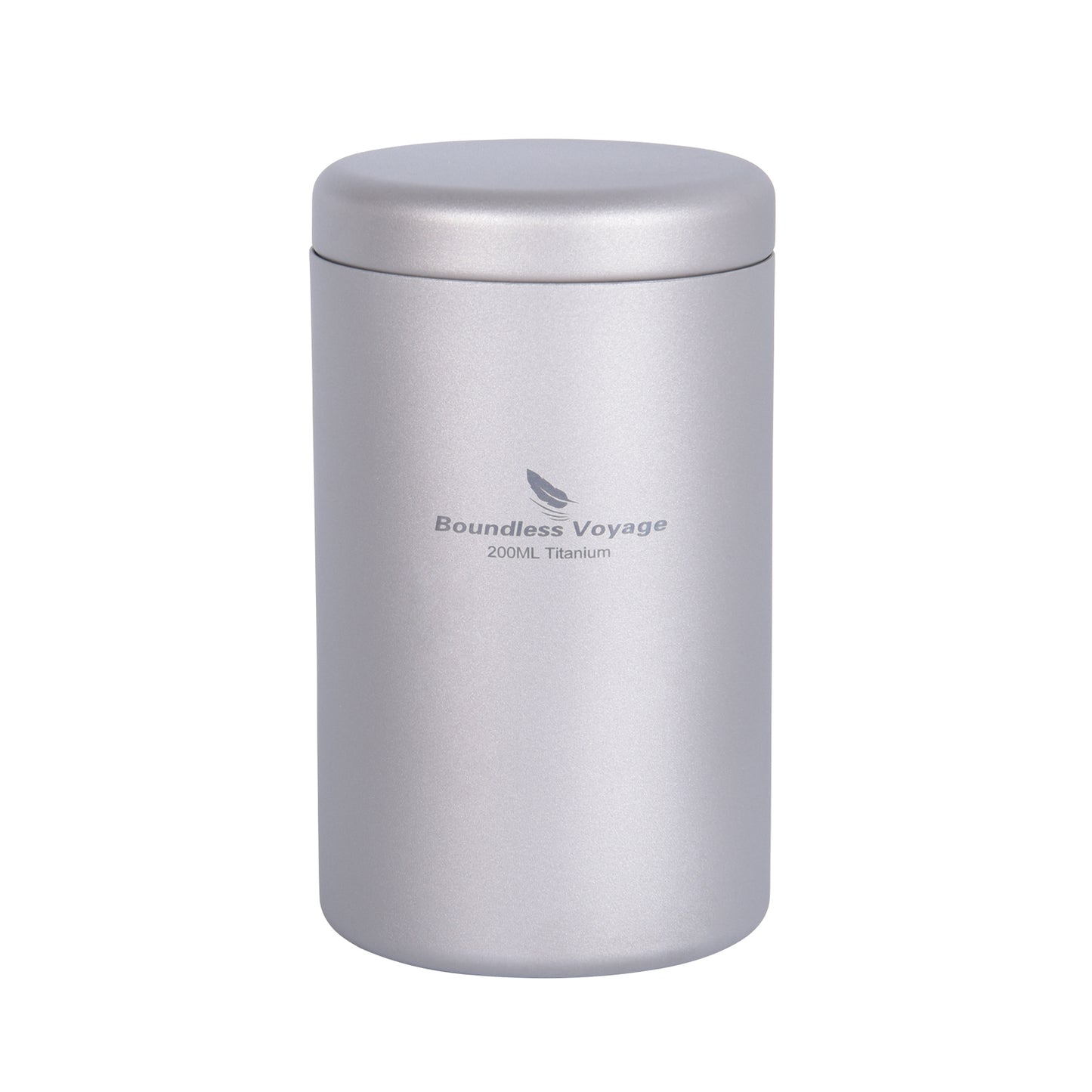 Boundless Voyage Titanium Tea Caddy Canister, Ultralight Portable Food Storage Container, Multi-Purpose Jar for Loose Tea, Coffee Beans, Spices, Nuts & Sugar, for Kitchen, Camping, Travel & Daily Use Ti3208D-Ti3210D