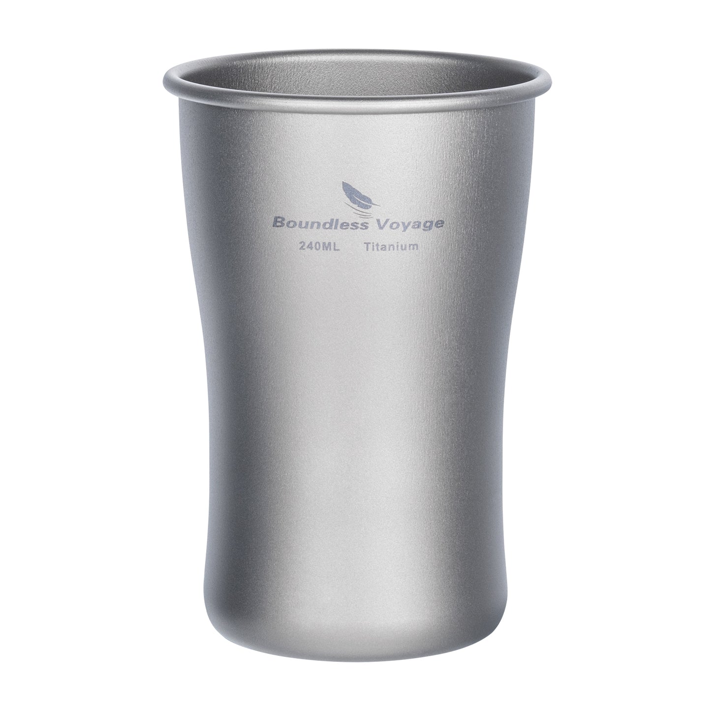 Boundless Voyage 240ml/380ml/600ml Pure Titanium Beer Mug | Ultralight Coffee & Juice Tea Cup for Outdoor Camping & Picnic Ti3231D-Ti3234D