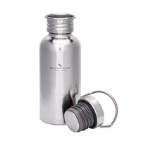 Boundless Voyage Titanium Water Bottle 420ml with Secure Lid, Leak-Proof Reusable Sport Drinking Vessel, Lightweight Outdoor Bottle for Camping, Hiking, Climbing, Running, Tea & Coffee Ti3259A
