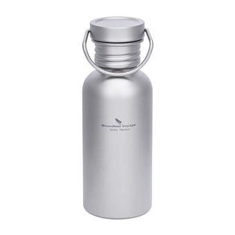 compare product Boundless Voyage Titanium Water Bottle 420ml with Secure Lid, Leak-Proof Reusable Sport Drinking Vessel, Lightweight Outdoor Bottle for Camping, Hiking, Climbing, Running, Tea & Coffee Ti3259A