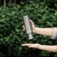 Boundless Voyage Titanium Water Bottle 600ml with Secure Lid, Leak-Proof Reusable Sport Drinking Vessel, Lightweight Outdoor Bottle for Camping, Hiking, Climbing, Running, Tea & Coffee Ti3259A