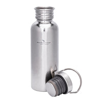 Boundless Voyage Titanium Water Bottle 600ml with Secure Lid, Leak-Proof Reusable Sport Drinking Vessel, Lightweight Outdoor Bottle for Camping, Hiking, Climbing, Running, Tea & Coffee Ti3259A