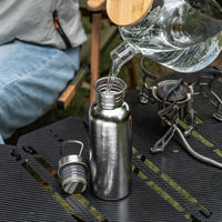 Boundless Voyage Titanium Water Bottle 600ml with Secure Lid, Leak-Proof Reusable Sport Drinking Vessel, Lightweight Outdoor Bottle for Camping, Hiking, Climbing, Running, Tea & Coffee Ti3259A