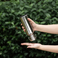Boundless Voyage Titanium Water Bottle 600ml with Secure Lid, Leak-Proof Reusable Sport Drinking Vessel, Lightweight Outdoor Bottle for Camping, Hiking, Climbing, Running, Tea & Coffee Ti3259A