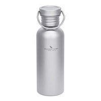 Boundless Voyage Titanium Water Bottle 600ml with Secure Lid, Leak-Proof Reusable Sport Drinking Vessel, Lightweight Outdoor Bottle for Camping, Hiking, Climbing, Running, Tea & Coffee Ti3259A