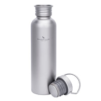 Boundless Voyage Titanium Water Bottle 750ml with Secure Lid, Leak-Proof Reusable Sport Drinking Vessel, Lightweight Outdoor Bottle for Camping, Hiking, Climbing, Running, Tea & Coffee Ti3259C
