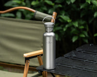 Boundless Voyage Titanium Water Bottle 750ml with Secure Lid, Leak-Proof Reusable Sport Drinking Vessel, Lightweight Outdoor Bottle for Camping, Hiking, Climbing, Running, Tea & Coffee Ti3259C
