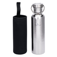 Boundless Voyage Titanium Water Bottle 750ml with Secure Lid, Leak-Proof Reusable Sport Drinking Vessel, Lightweight Outdoor Bottle for Camping, Hiking, Climbing, Running, Tea & Coffee Ti3259C
