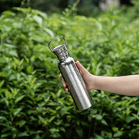 Boundless Voyage Titanium Water Bottle 750ml with Secure Lid, Leak-Proof Reusable Sport Drinking Vessel, Lightweight Outdoor Bottle for Camping, Hiking, Climbing, Running, Tea & Coffee Ti3259C