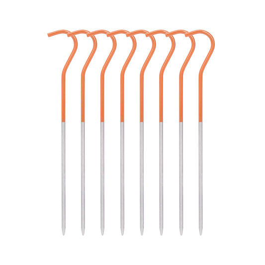 Boundless Voyage 15CM Titanium Alloy Tent Stakes | Ultralight Heavy Duty Ground Pegs, Outdoor Camping Accessories, Available in 8Pcs / 12Pcs Sets Ti4001P