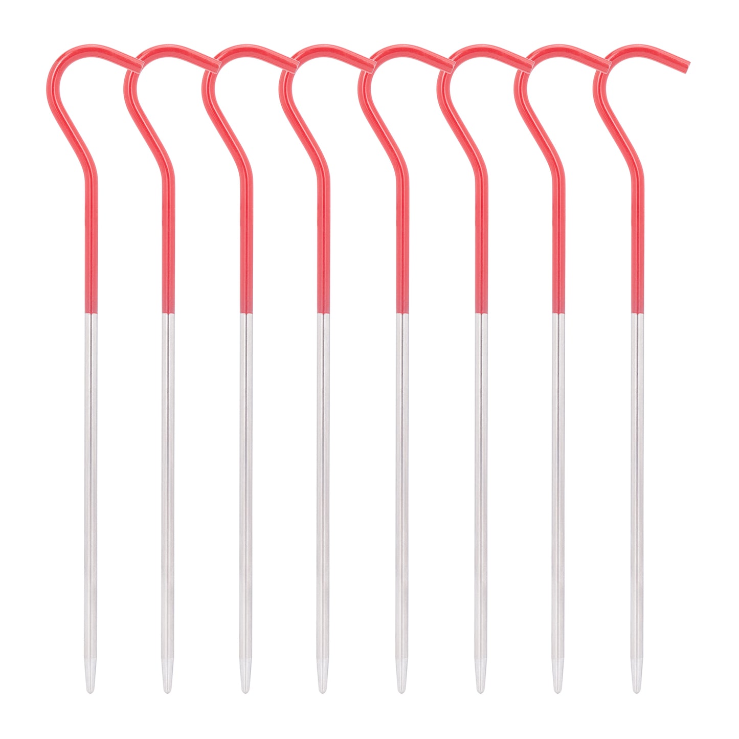Boundless Voyage 16.5cm Titanium Alloy Tent Stakes | Ultralight Heavy Duty Ground Pegs, Portable Outdoor Camping Accessories, 8Pcs Pack Ti4002P
