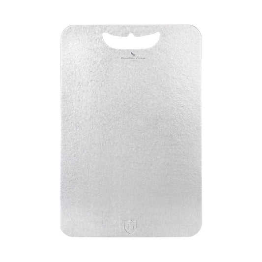 Boundless Voyage Titanium Cutting Board 1.5mm Crystalline, Dual-Side Hanging Hole for Kitchen Camping Ti5006P-Ti5008P
