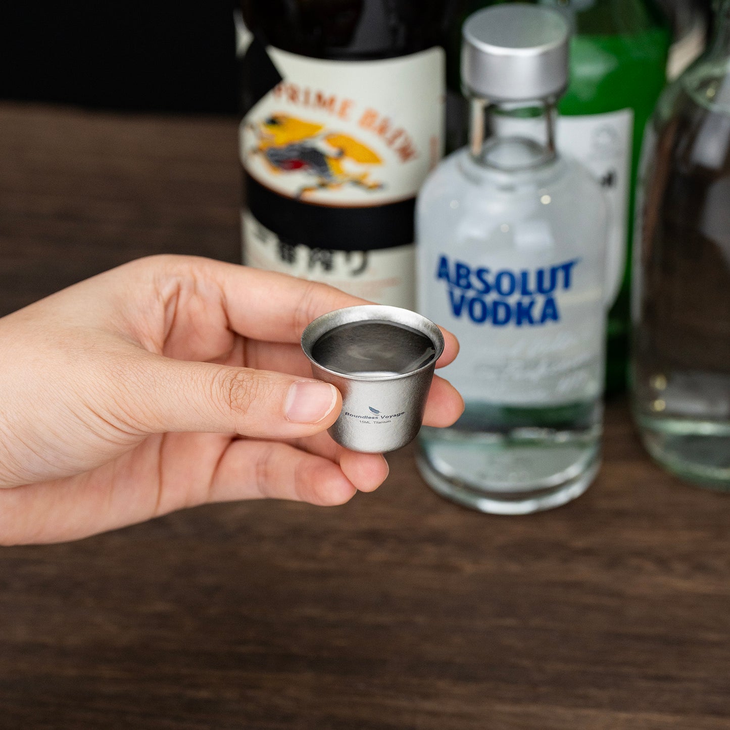 Boundless Voyage Titanium Mini Wine Teacup 15ml Portable Drinking Cup Small Tequila Whiskey Cup Outdoor Camping Drinkware Ti3069D