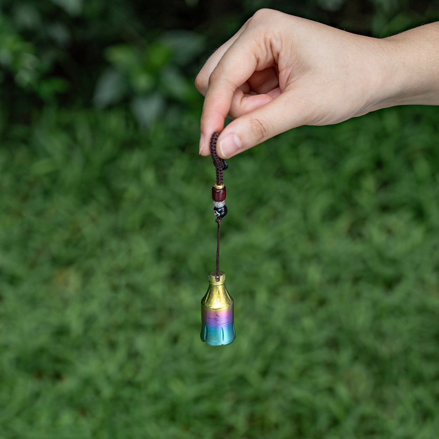 Boundless Voyage Titanium Pill Container Waterproof Keychain EDC Mini Case for Travel Camping Ti9006A