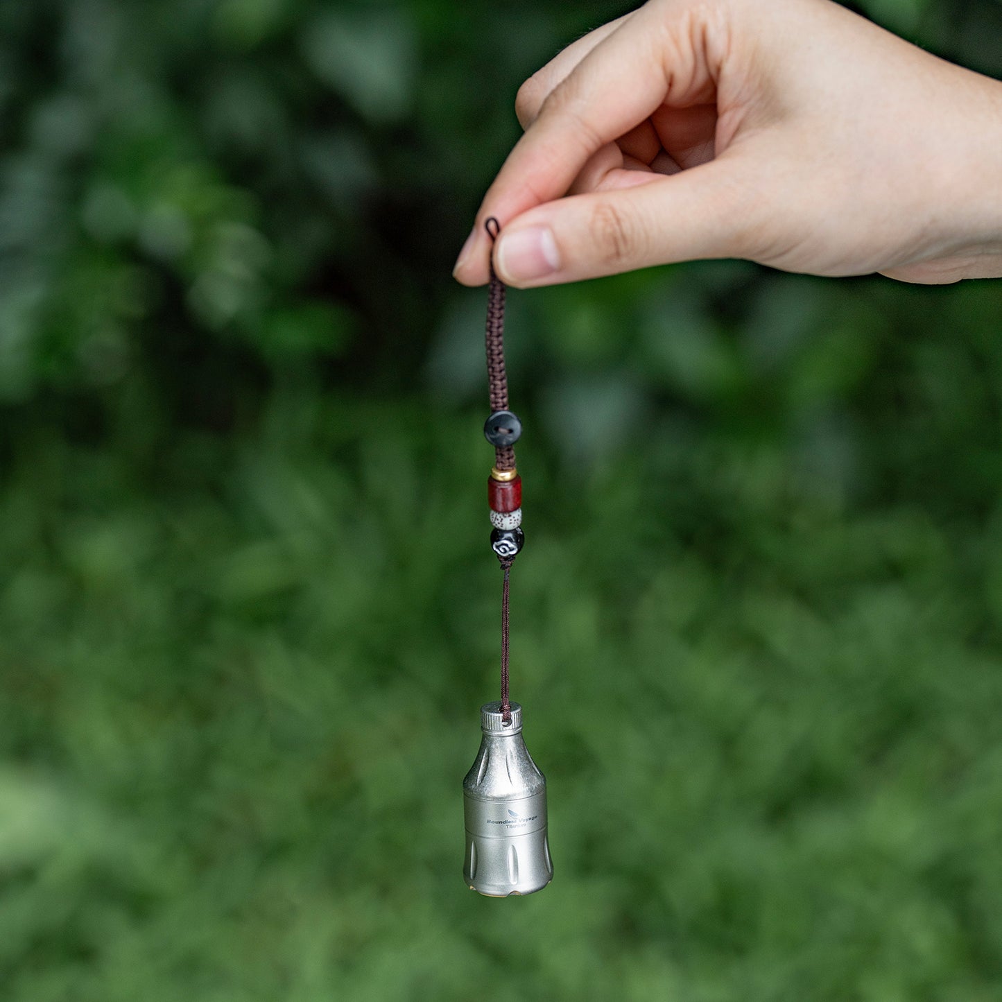 Boundless Voyage Titanium Pill Container Waterproof Keychain EDC Mini Case for Travel Camping Ti9006A