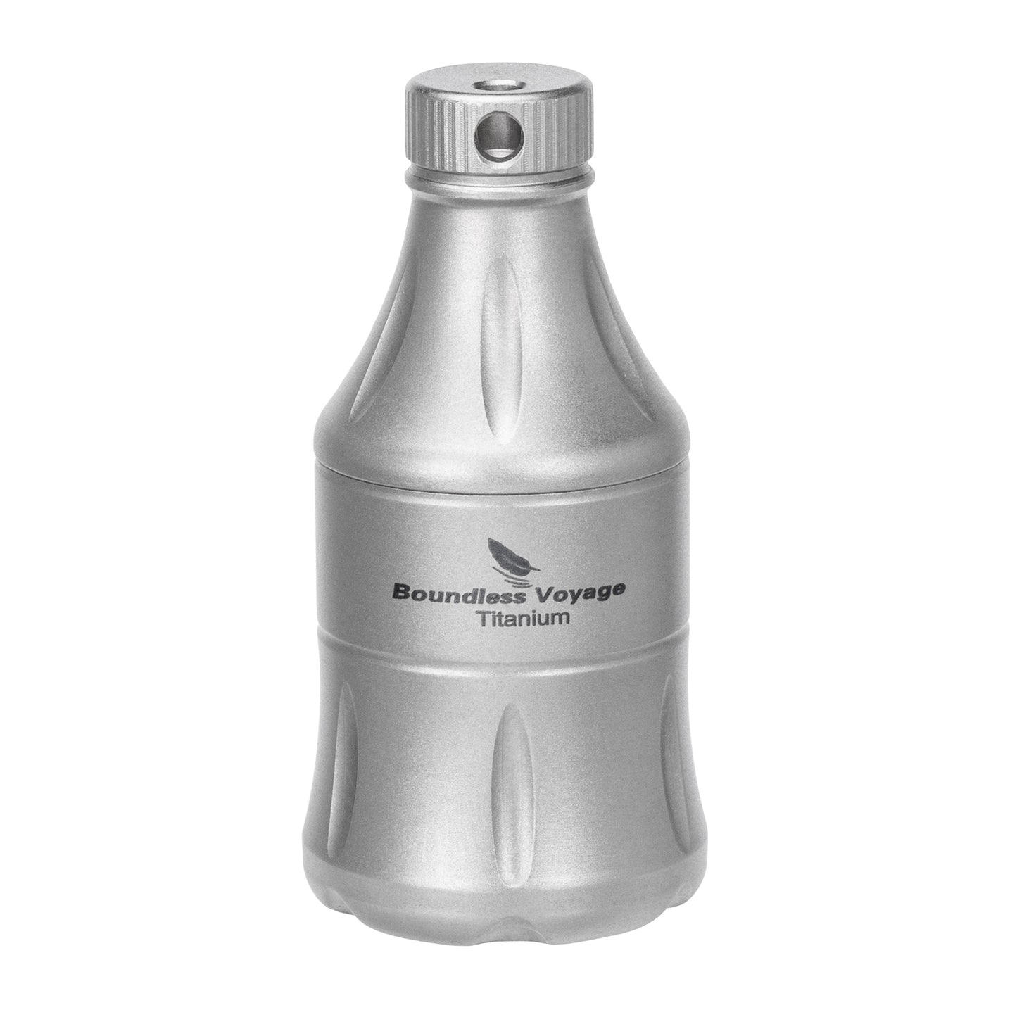 Boundless Voyage Titanium Pill Container Waterproof Keychain EDC Mini Case for Travel Camping Ti9006A