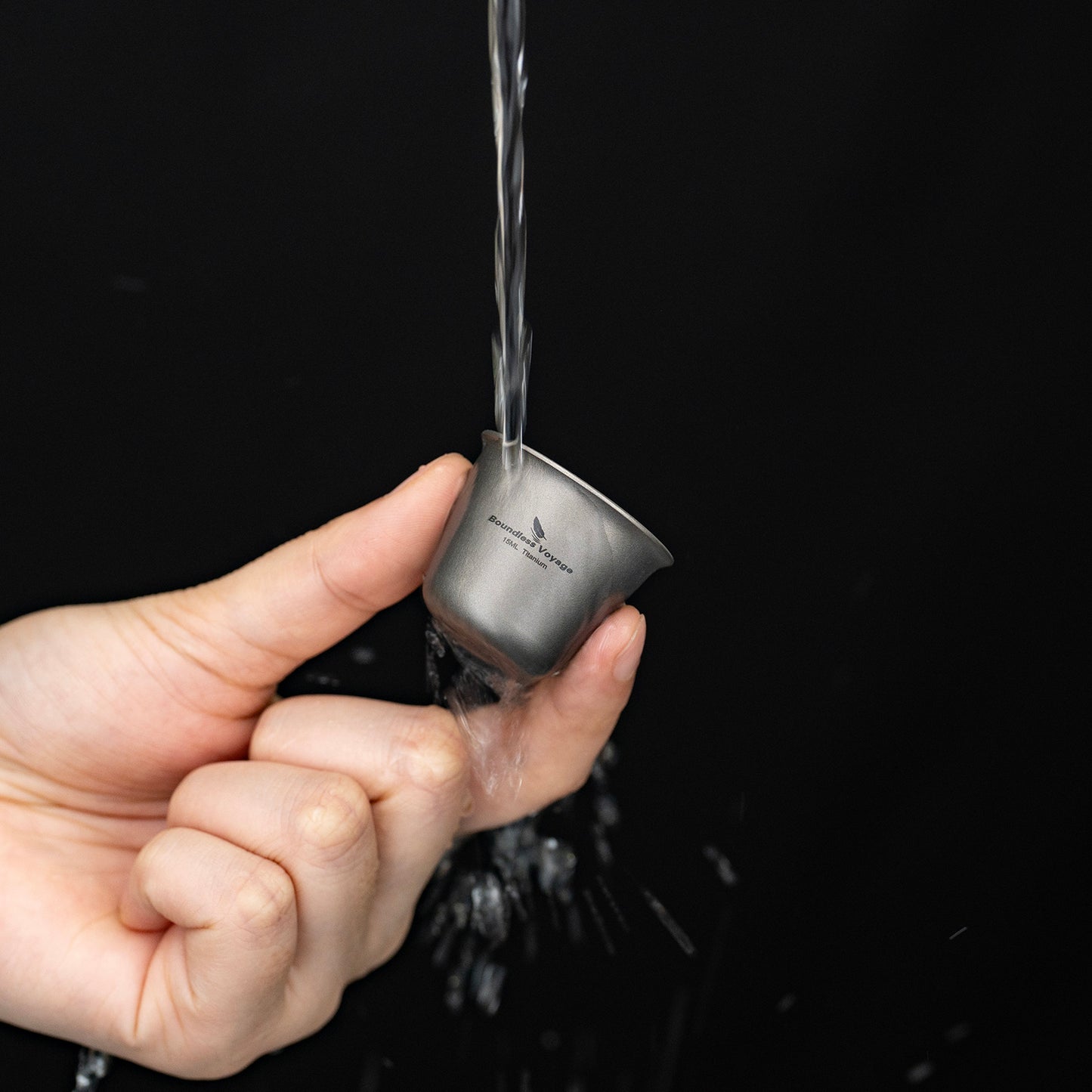Boundless Voyage Titanium Mini Wine Teacup 15ml Portable Drinking Cup Small Tequila Whiskey Cup Outdoor Camping Drinkware Ti3069D