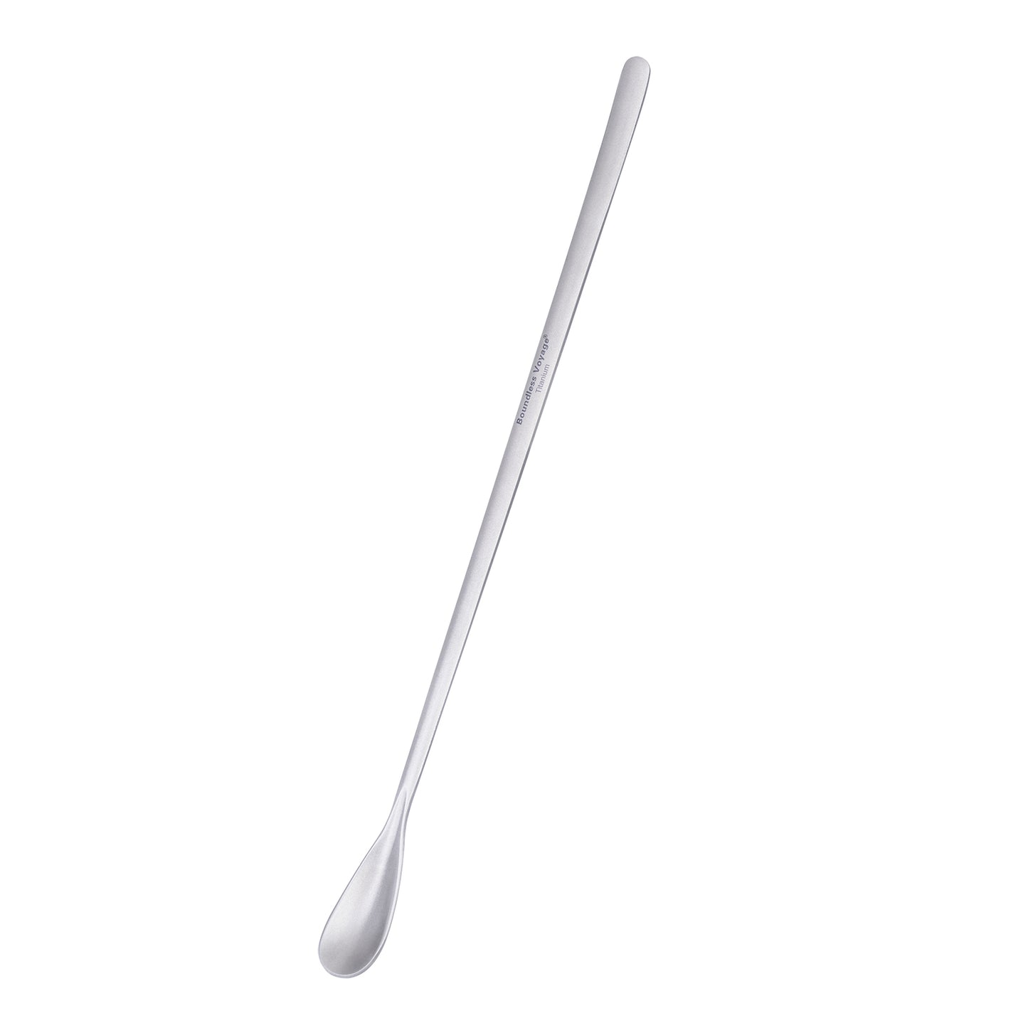 Boundless Voyage Titanium Coffee Spoon Long Handle Tea Spoon Ultralight Small Ladle Durable Cutlery Stir Spoon Bar Spoon Cocktail Mixing Stirrers for Drink Ti1034T-Ti1035T