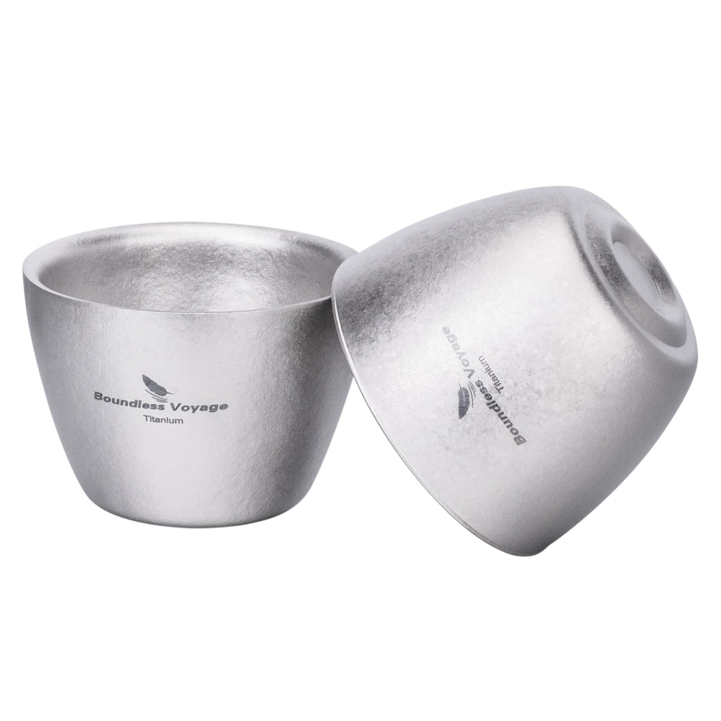 Boundless Voyage Double-Wall Pure Titanium Drinking Mug | Portable Tea Cup for Camping, Picnic & Daily Home Use Ti3089D