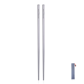 compare product Boundless Voyage 23cm Pure Titanium Square Chopsticks | Ultralight Reusable Cutlery for Home Camping Travel Outdoor Dining Ti1001T