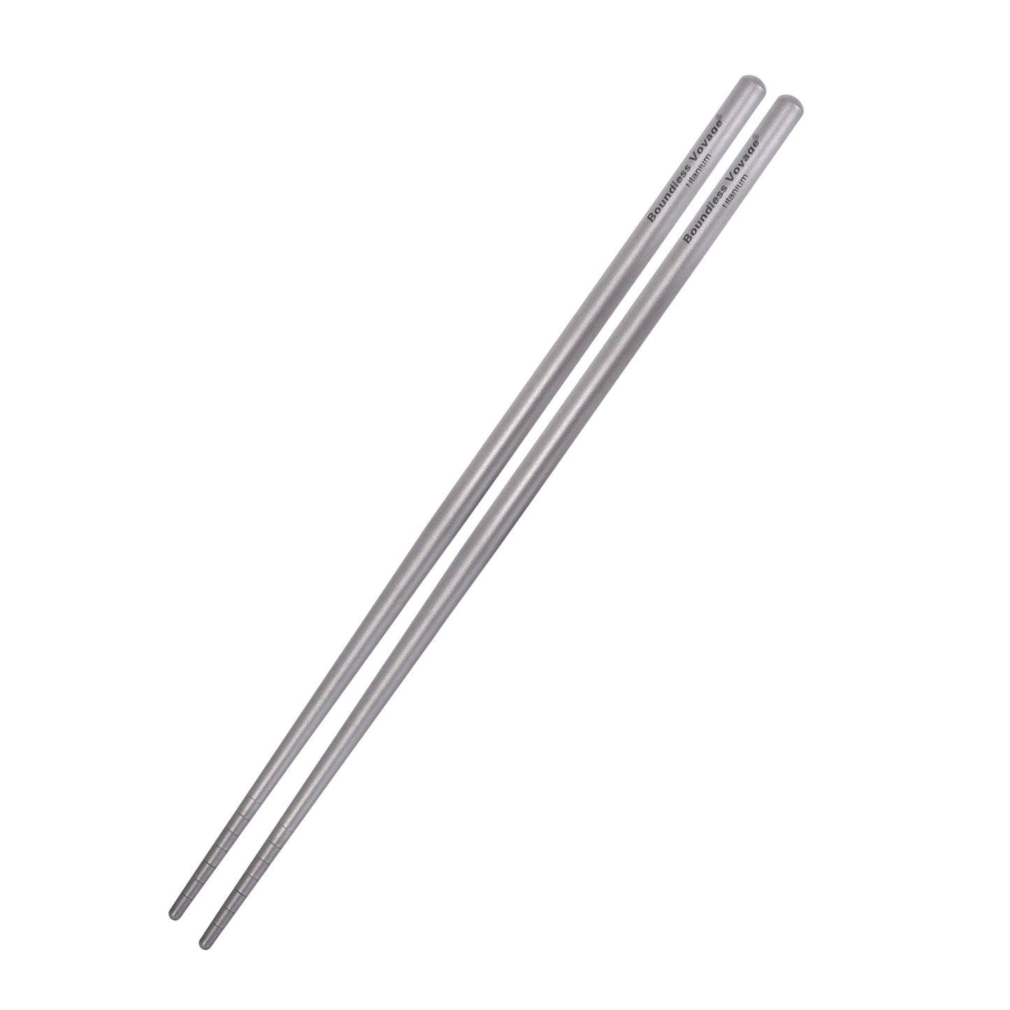 Boundless Voyage 23cm Pure Titanium Round Chopsticks | Ultralight Reusable Cutlery for Home Camping Travel Outdoor Dining Ti1002T