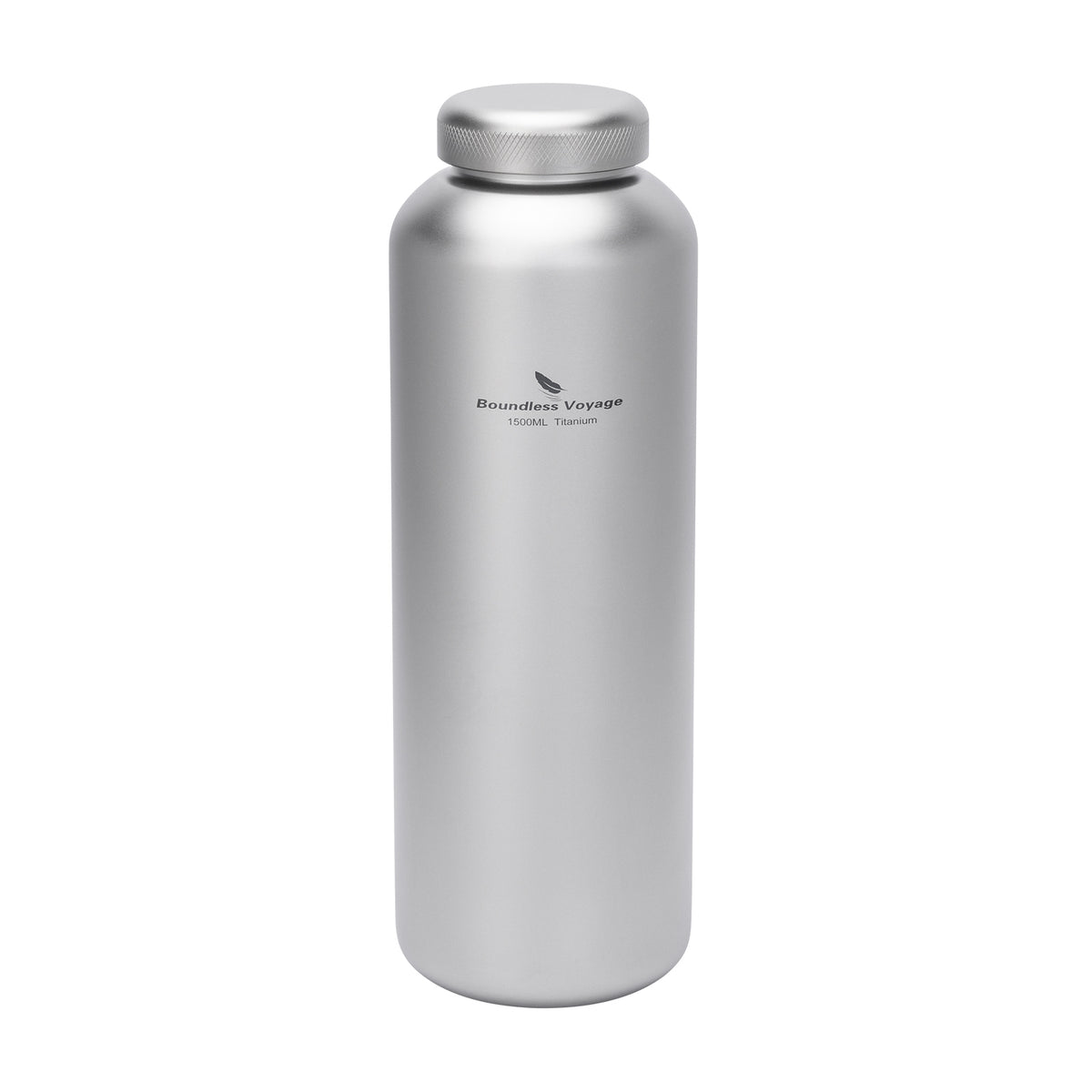 Boundless Voyage 1500ml sandblasted titanium water bottle with titanium screw lid Ti3020D