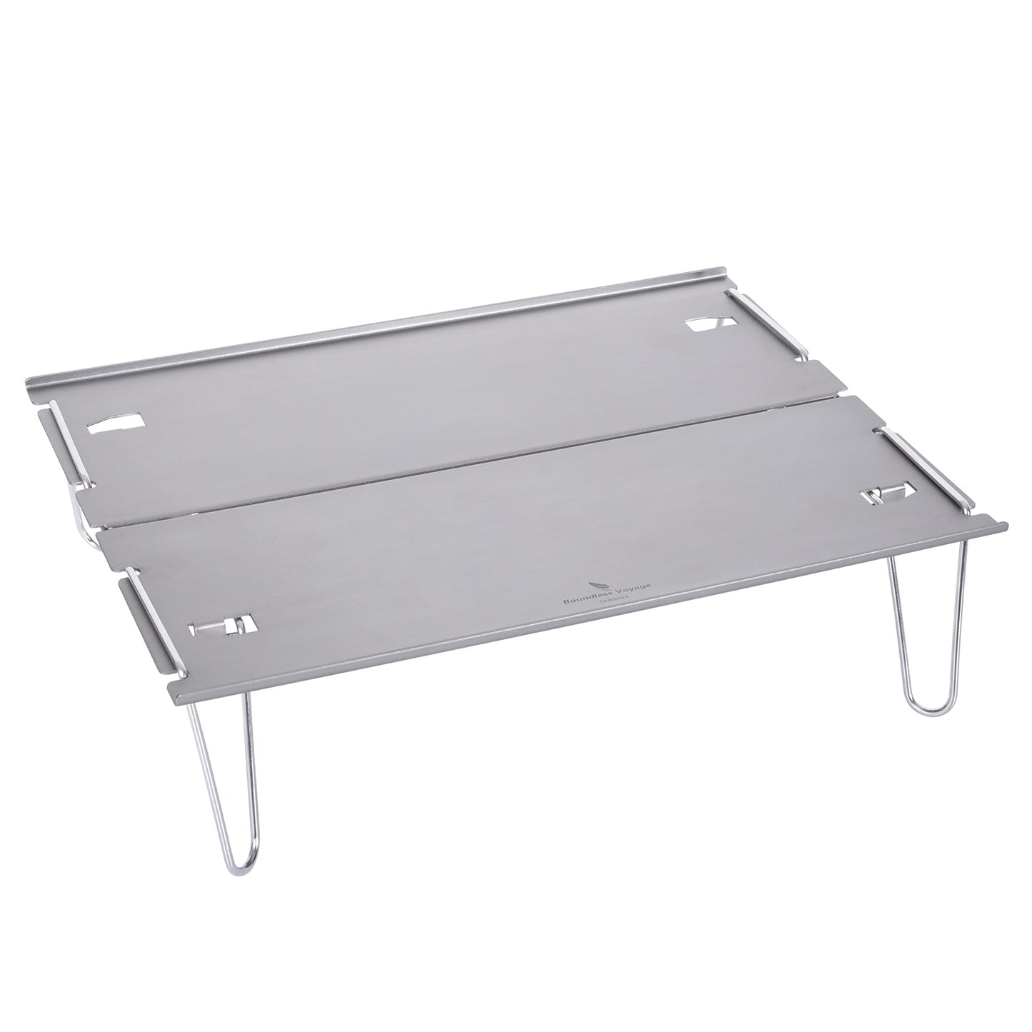 Boundless Voyage Ultralight Aluminum Alloy Mini Folding Table, Detachable Portable Outdoor Dining Table for Camping Hiking Backpacking Picnic BVT01