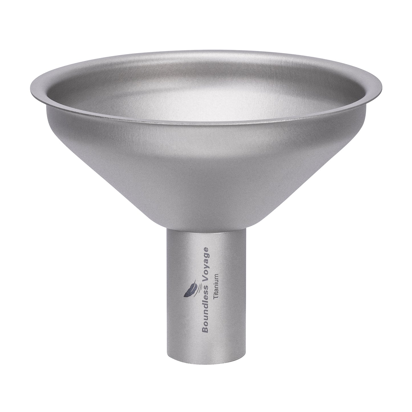 Boundless Voyage Titanium Funnel for Kitchen，Bar, Camping Lightweight Portable Durable No-Spill Metal Refilling Tool for Liquids, Oil, Wine, Soy Sauce & Spices, Corrosion-Resistant & Dishwasher Safe Ti3281D